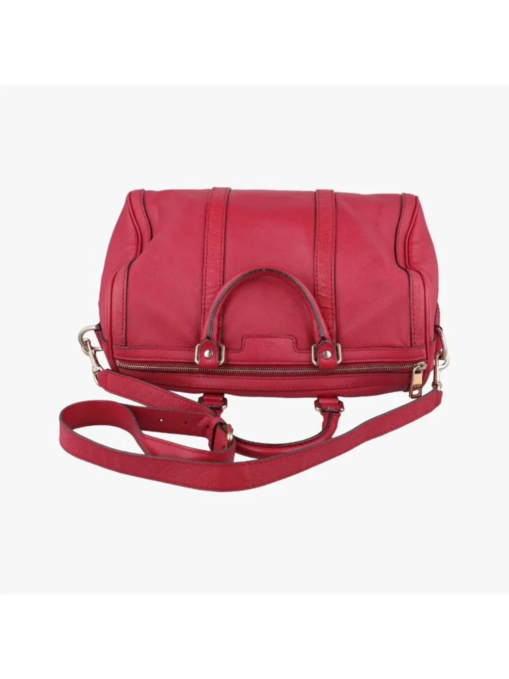 Gucci Guccissima Trim Web Joy Red Leather Shoulder